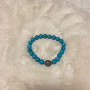 Turquoise mala bead bracelet